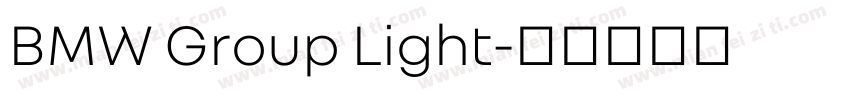 BMW Group Light字体转换